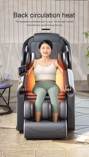 Горячая Распродажа, регулируемое 2D мультирежимное кресло для подушки безопасности для всего тела, массажное кресло с электрическим подогревом спины, компресс для ног, спа-массажное кресло